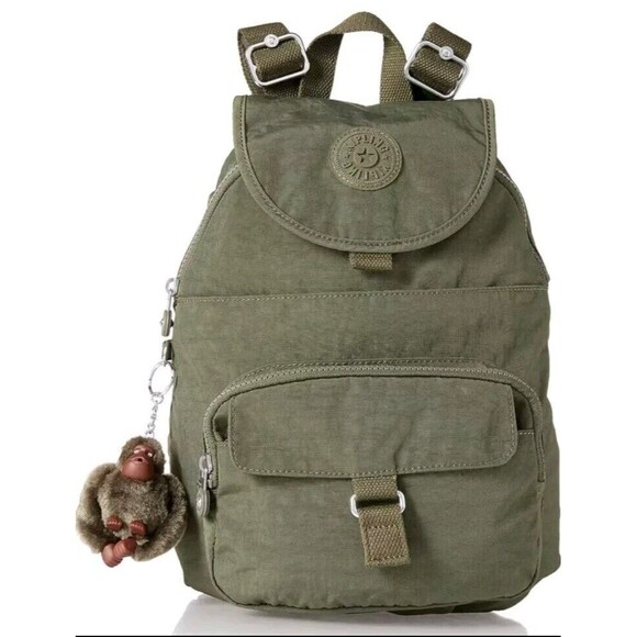 Kipling Handbags - Kipling Queenie Backpack, Medium - Jaded Green Tonal Zipper NWOT MSRP $104